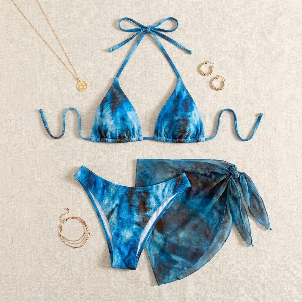 Tie Dye Two Piece - JEWELRY SEN Women Tie Dye 3