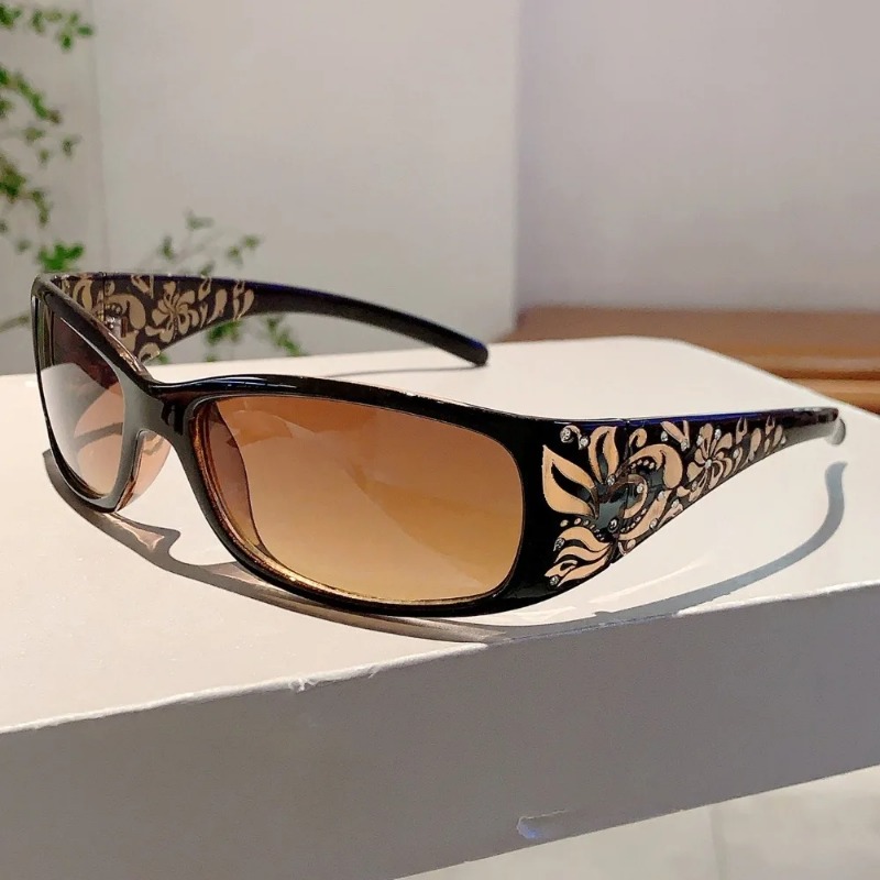 Women'S Fashion Eyewear - Fashion Women's Rhinestones Sunglasses Y2K Korean