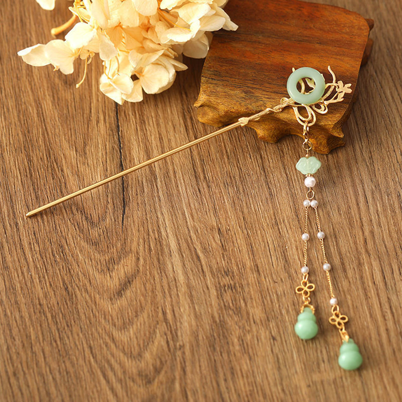 Women Fashion Jewellery - Chinese Style Glass Hairpin For Women