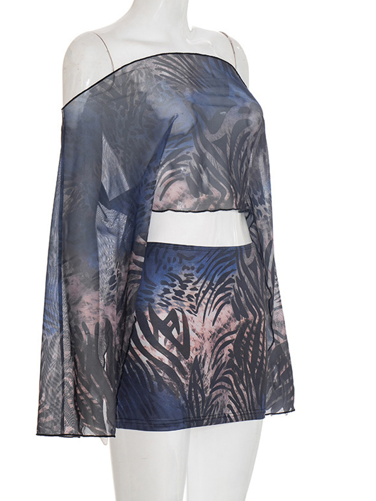 Kricesseen Sexy One Shoulder M - Tie Dye Two Piece 评论和价格