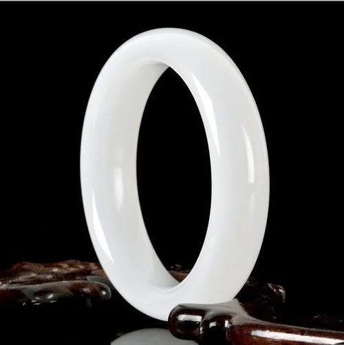 Genuine Natural White Jade Ban - Women Fashion Jewellery 评论和价格