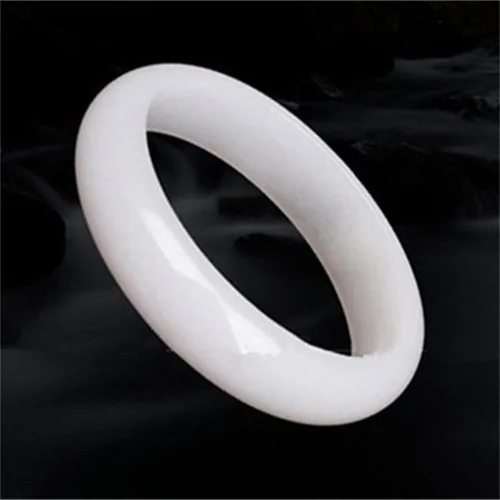 Genuine Natural White Jade Ban - Women Fashion Jewellery 评论和价格