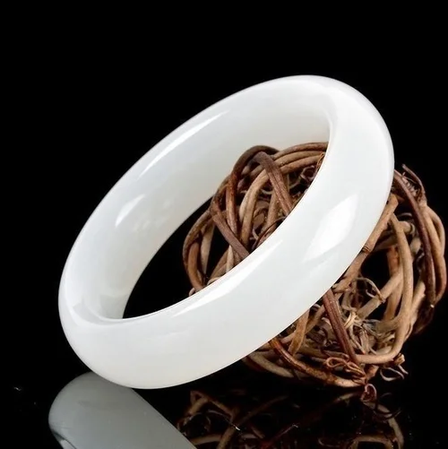Genuine Natural White Jade Ban - Women Fashion Jewellery 评论和价格