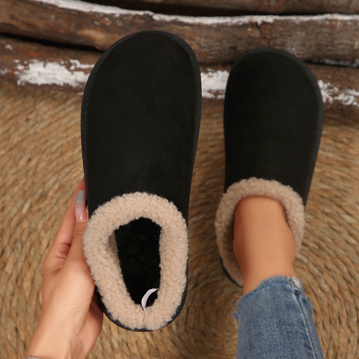 Fashion Women's Slippers Fluff - Women'S Fashion Boots 评论和价格