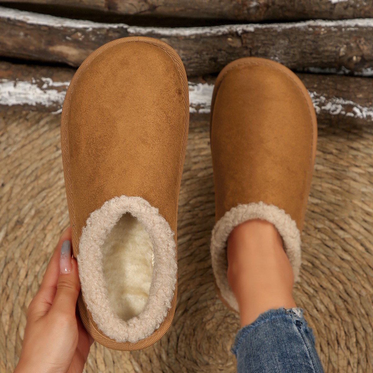 Fashion Women's Slippers Fluff - Women'S Fashion Boots 评论和价格