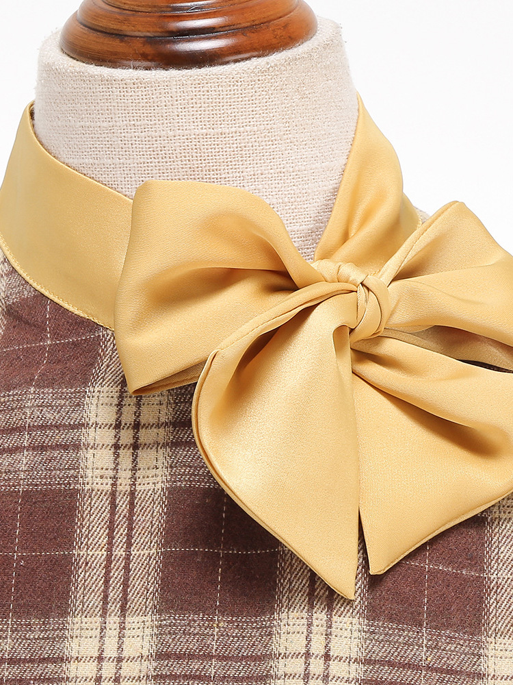 Tonval Mock Neck Bowknot Plaid - Women'S Fashion Of The 50S 评论和价格