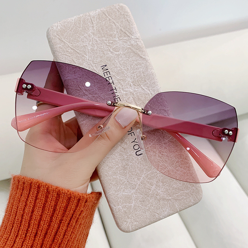 Vintage Rimless Sunglasses Wom - Women'S Fashion Eyewear 评论和价格