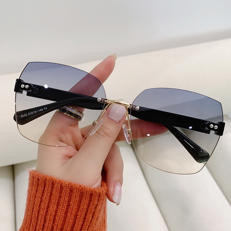 Vintage Rimless Sunglasses Wom - Women'S Fashion Eyewear 评论和价格