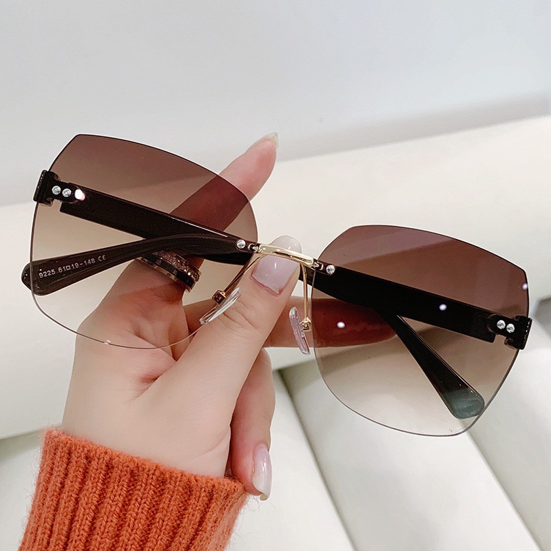 Vintage Rimless Sunglasses Wom - Women'S Fashion Eyewear 评论和价格