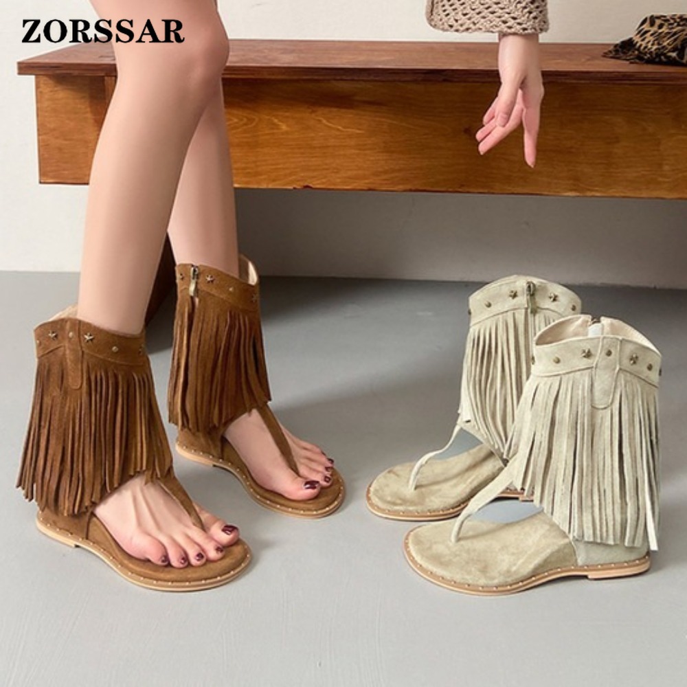 Women's Fringe Decor Studded T - Women'S Fashion Boots 评论和价格