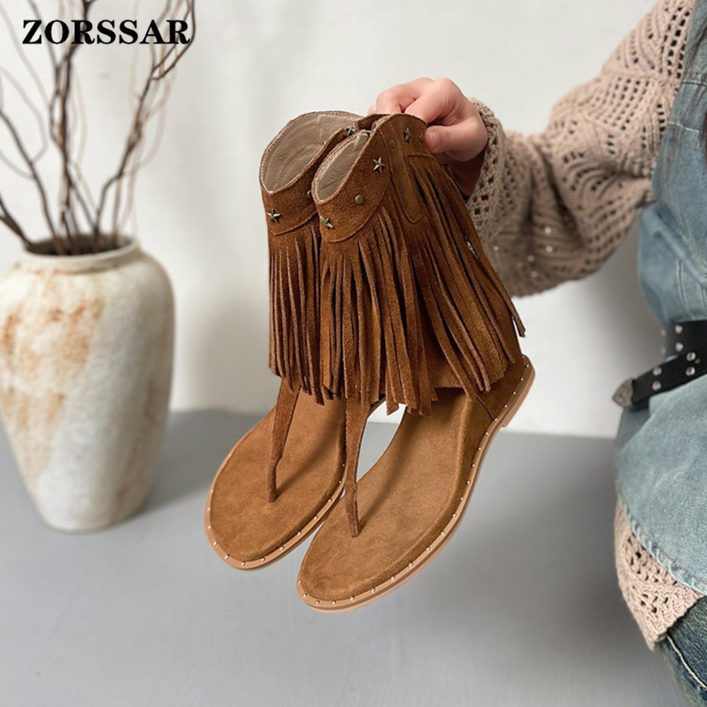 Women's Fringe Decor Studded T - Women'S Fashion Boots 评论和价格