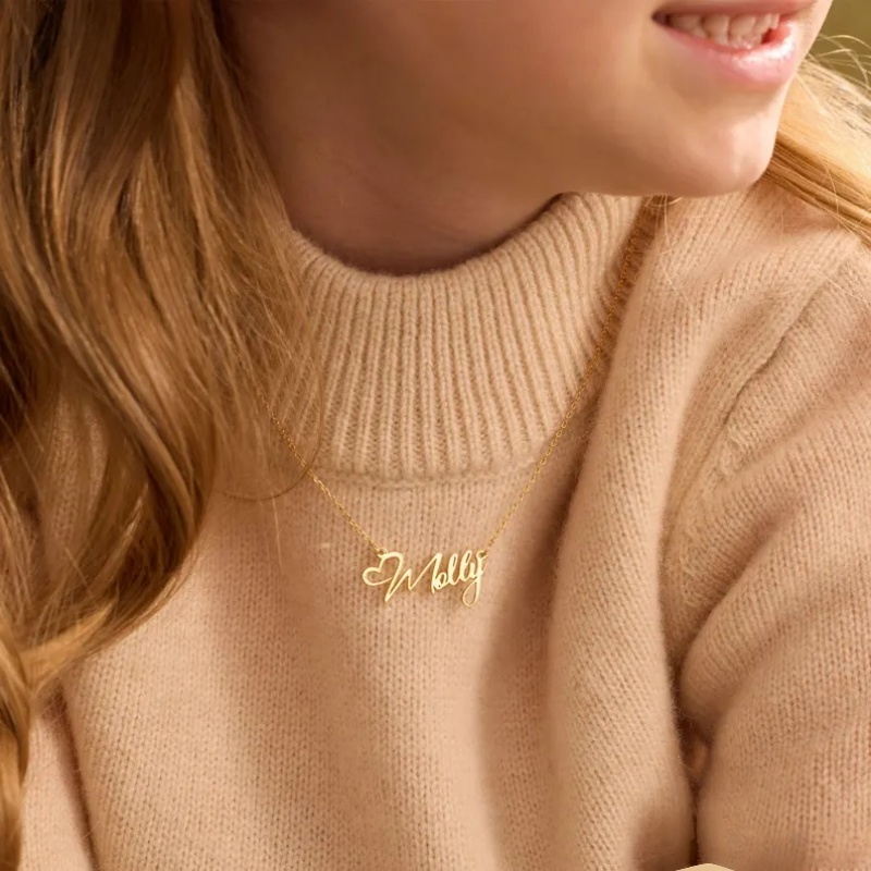 Custom Name Heart Necklace For - Xl Women'S Fashion 评论和价格