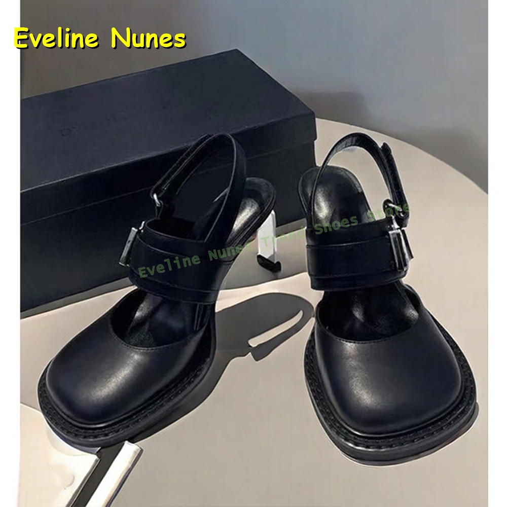 Women's Black Square Toe Buckl - Women'S Fashion Boots 评论和价格