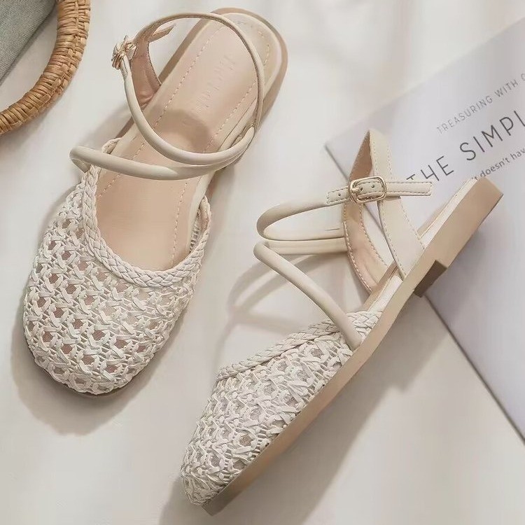 French-style Closed-toe Sandal - Women Fashion Heels 评论和价格