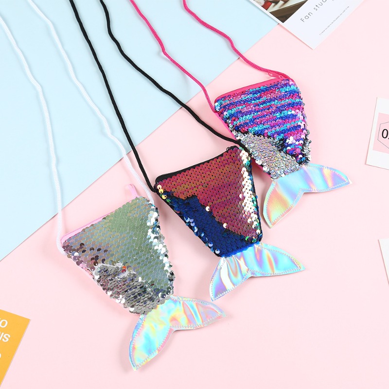Sequin Coin Purse with Lanyard - Coin Purse Women 评论和价格