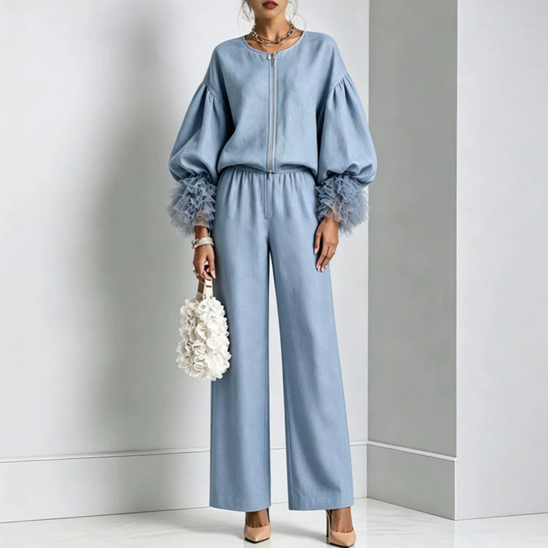 Women Zip Solid 2 Piece Set O  - Tie Dye Two Piece 评论和价格