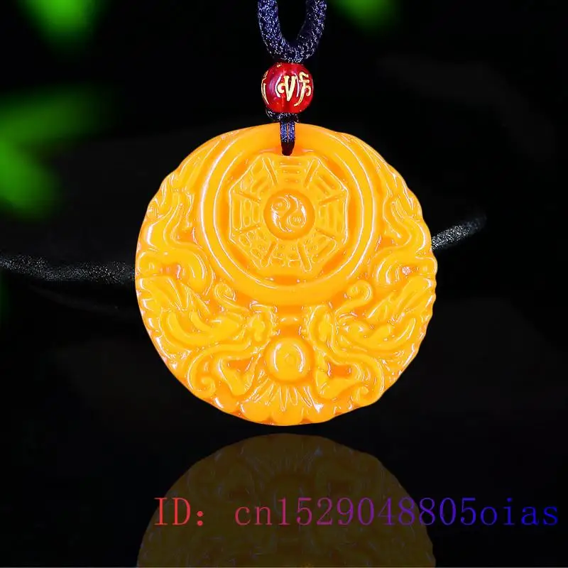 Yellow Jade Dragon Pendant Gif - Women Fashion Jewellery 评论和价格