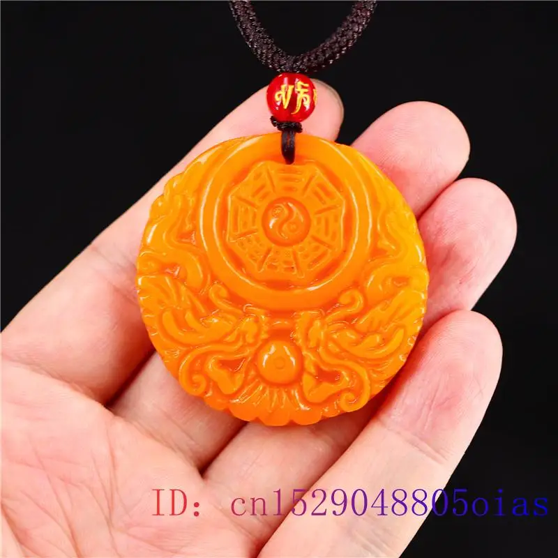 Yellow Jade Dragon Pendant Gif - Women Fashion Jewellery 评论和价格
