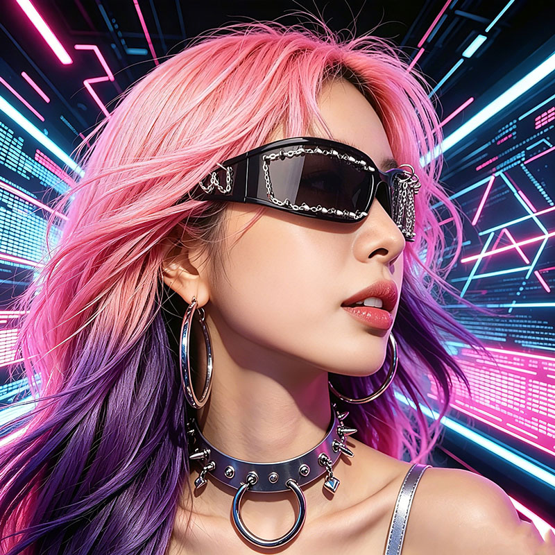 New Fashionable Handmade Punk  - Women'S Fashion Eyewear 评论和价格