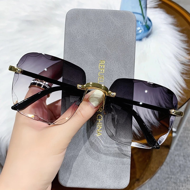 1/3PCS New Rimless Women's Sun - Women'S Fashion Eyewear 评论和价格