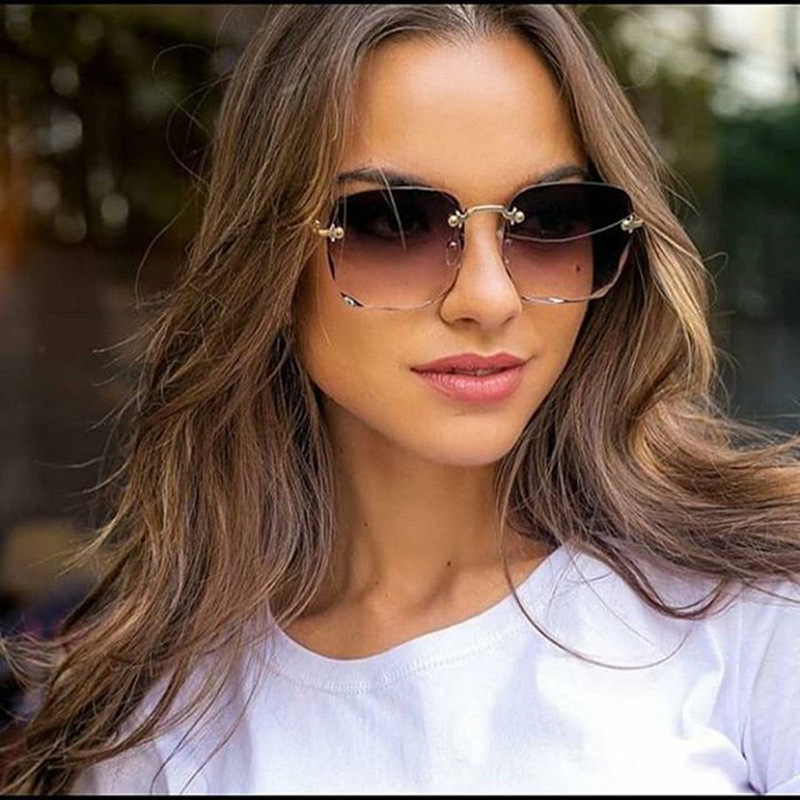 1/3PCS New Rimless Women's Sun - Women'S Fashion Eyewear 评论和价格