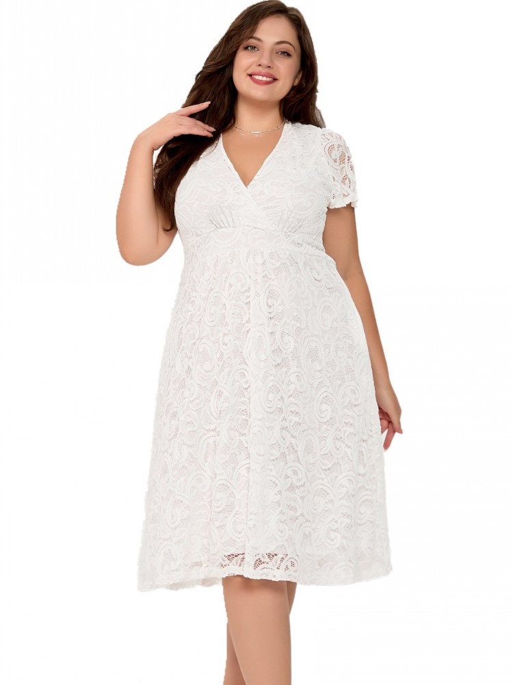 XL-5XL Plus Size Clothes Lace  - Xl Women'S Fashion 评论和价格