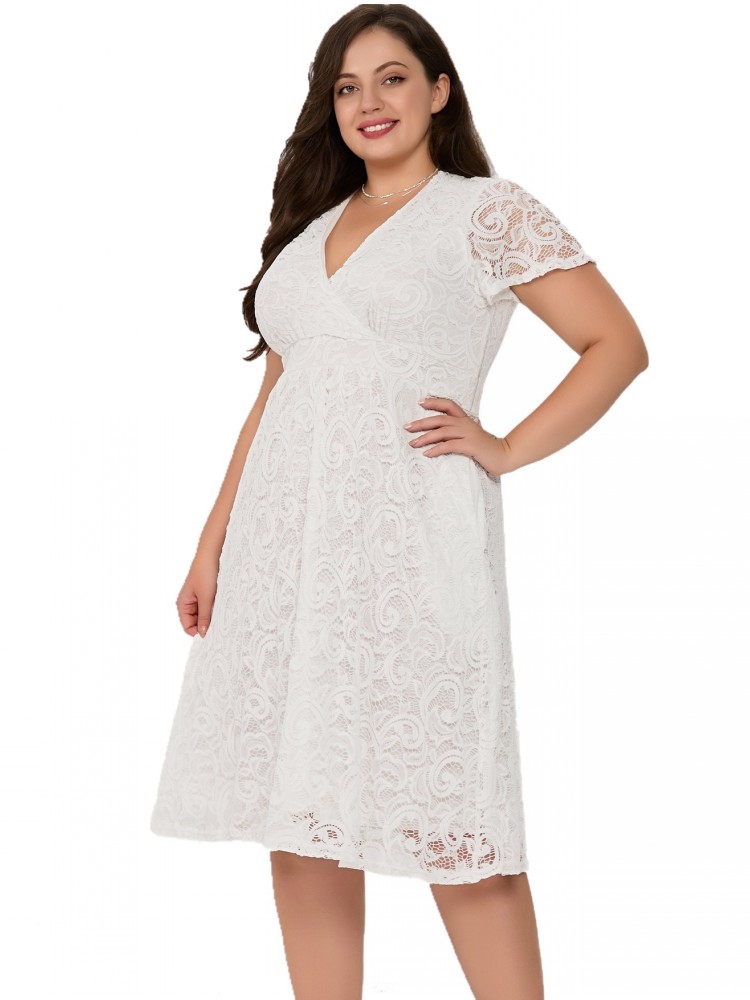XL-5XL Plus Size Clothes Lace  - Xl Women'S Fashion 评论和价格