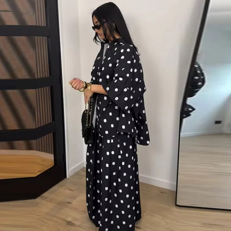 2026 Autumn Fashion Polka Dot  - Wide Leg Palazzo Pants 评论和价格