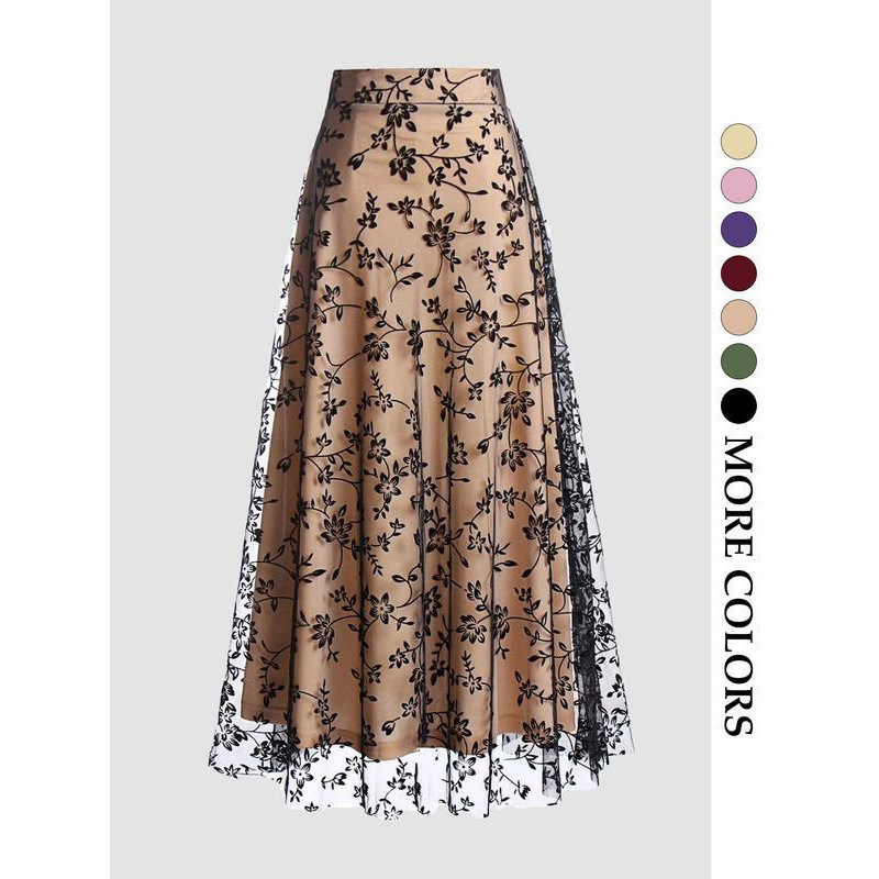 Solid Color Retro 50s tulle sk - Women'S Fashion Of The 50S 评论和价格