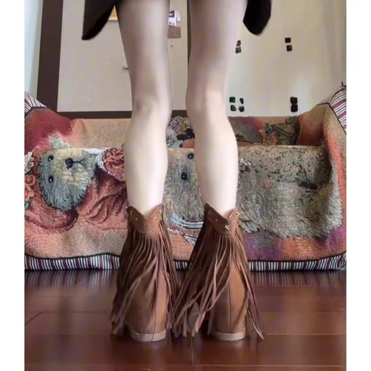 Roman fringe women's sandals s - Women'S Fashion Boots 评论和价格