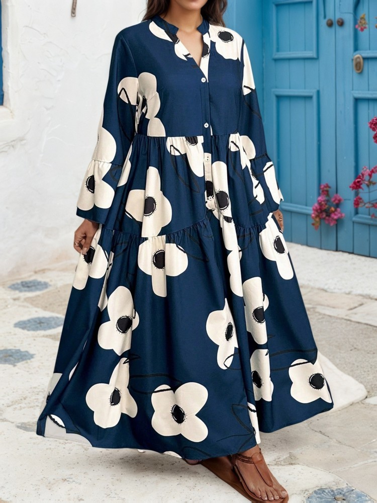 XL-4XL Plus Size Clothes Dress - Xl Women'S Fashion 评论和价格