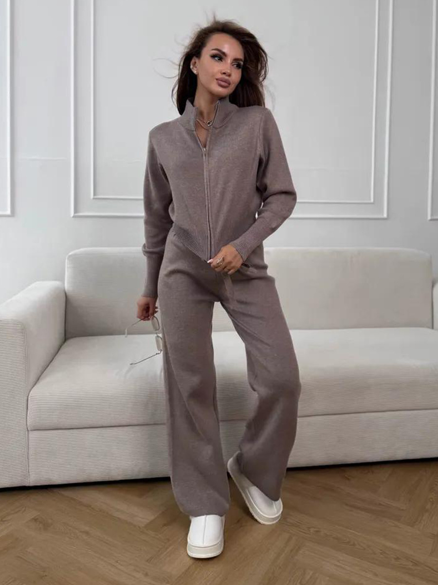 Wolfeel  New Autumn Winter Zip - Wide Leg Palazzo Pants 评论和价格