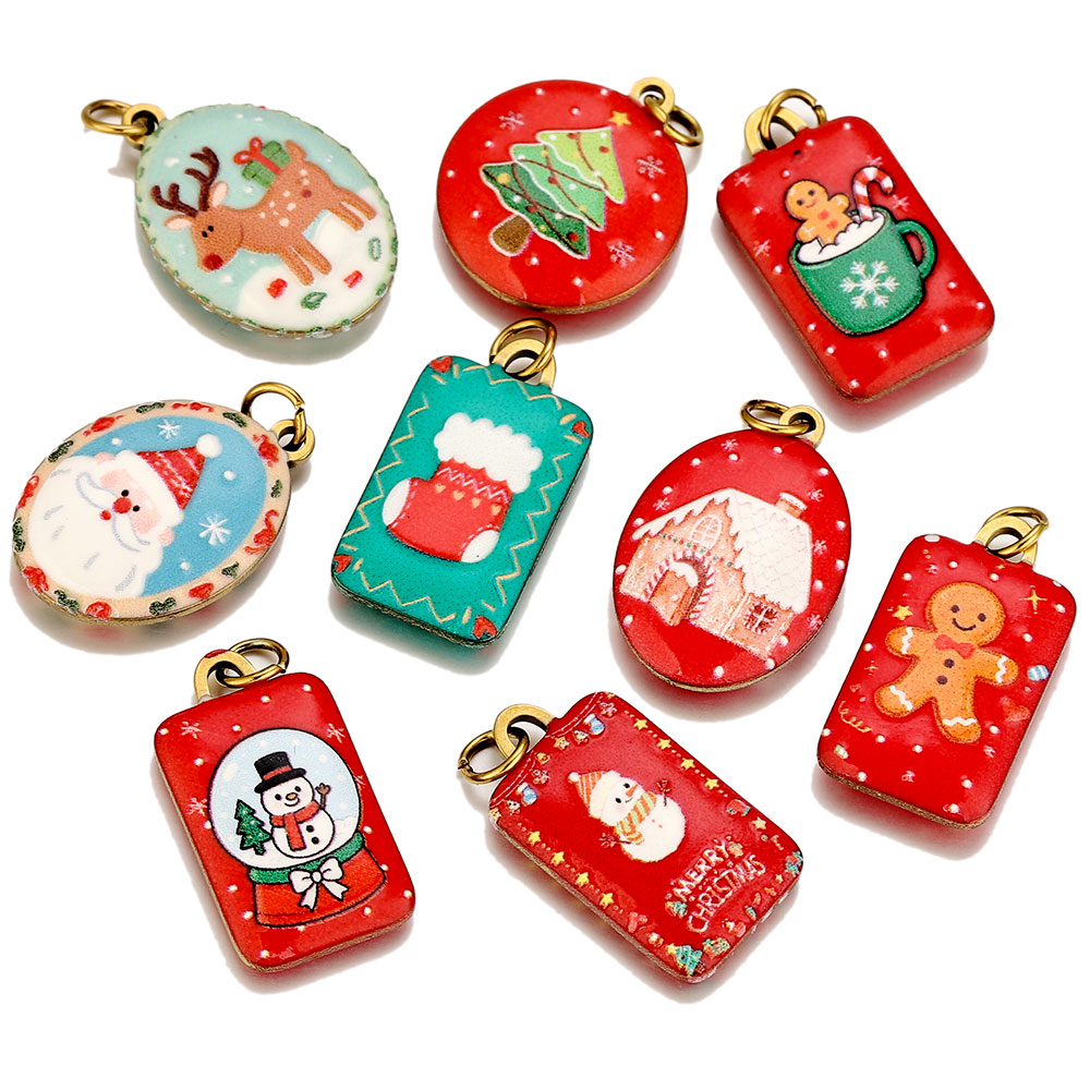 3pcs Stainless Steel Christmas - Women Fashion Jewellery 评论和价格